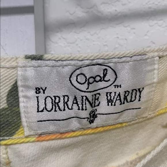 Vintage Lorraine Wardy Sunflower Print High Rise Jeans - Picture 3 of 9